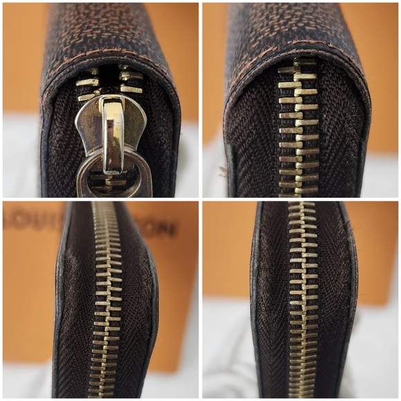 Auth Louis Vuitton Damier Ebene Besace Rosebery And Zipper Wallet Bundle - Picture 15 of 16